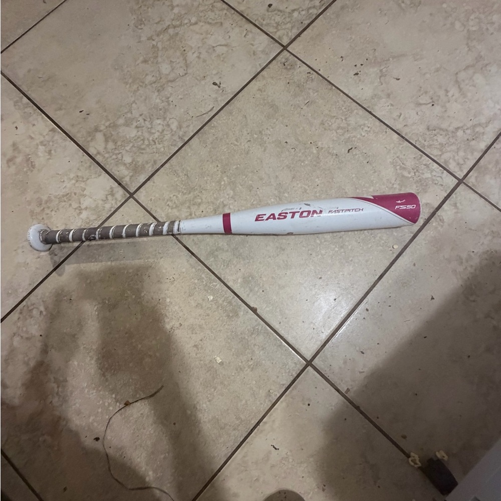 Easton Pink and White Fastpitch Bat